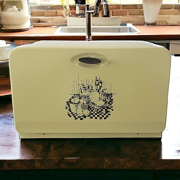 Vintage Kitchen Vintage Ekco Canada Country Harvest Yellow Metal